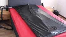 Play with slave girl in a vacuum bed