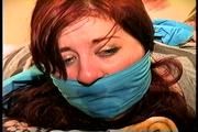 23 YR OLD REAL ESTATE BROKER IS RING GAGGED, OTM GAGGED, CLEAVE GAGGED HANDGAGGED, F0RCED SNEAKER SMELLING, HOG-TIED ON BED AND DROOLS LIKE CRAZY (D71-16)0