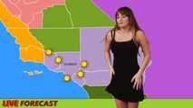 Embarrassed Weather Girl strips naked during Live Broadcast - Charlotte Cross