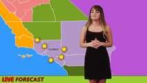 Embarrassed Weather Girl strips naked during Live Broadcast - Charlotte Cross