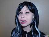Kinky Teen Jessica Brown As A Vampire For Halloween