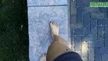 Bare feet walking outdoors Vol 1