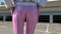 Pink leggings on empty space - part 2