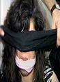 35 YEAR OLD ITALIAN HAIRDRESSER GETS CLEAVE GAGGED, MOUTH STUFFED WITH PANTIES, HANDGAGGED, OTM GAGGED, BLINDFOLDED WHILE TIGHTLY TIED TO A CHAIR (D71-14)