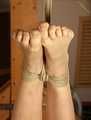 Kim barefoot bondage