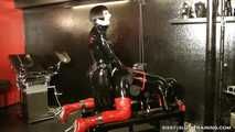 Rubber Sissy fuck training