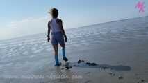 #Wellieswalk in the mudflats