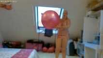 big bouncy ball in pink