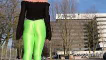 Neon Green Cameltoe Leggings