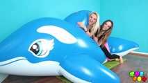 43 Holly and Crystal and their big whale