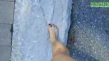 Bare feet walking outdoors Vol 1