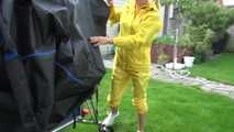 Watch Maly enjoying  her Shiny nylon Rainwear