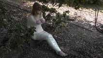  Microfoam MummyWrap Outdoors - Lorelei in Mummification Bondage