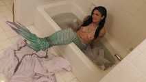 Mermaid in Captivity Flirts with Fisherman - Starring Loren Chance