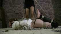 The Spain Files - More Straight Jacket Hogtie Punishment for Muriel with JJ Plush