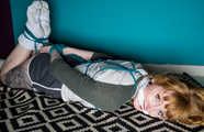 Sweet Cheeks in Teal Rope Hogtie