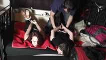 Michelle & Isabelle hogtied