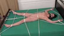 Naked and Spread on the Bed - Reya Fet Bound and Gagged