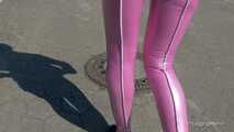 Pink leggings on empty space - part 2