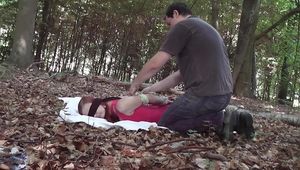 Nelly hogtied outdoor 1/2