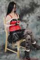 Bound gothic girl