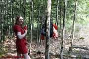 Handcuffed in the forest