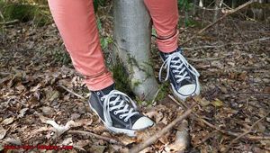 Handcuffed in the forest