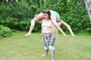 Sam vs Paige outdoor piledriver prostyle photo #2