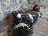 [From archive] Veronika - captured, hogtied and packed into trash bag 02