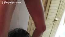 119010 Desperate Donna-Jo Pees In The Sauna Waste Bin