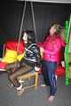 Hanging chair bondage with Sophie and Sandra (Video)