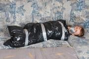 [From archive] Veronika - captured, hogtied and packed into trash bag 02