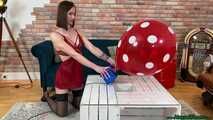 pump2pop seven balloons in red neglige