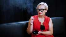 Join our lovely newcomer Alla in her first smoking video ever where she tries Marlboro Red