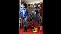 Miss Francine and Lady Nadja in AGU rainwear