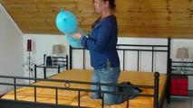 Die verrückte Juliette mit ihrem langen Ballon