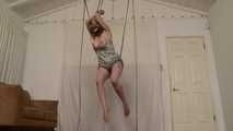 Barefoot Suspension Squirming in Silky Slip - Lorelei