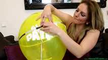 balloons size measurement 18inch *Globos Payaso* and Blow2Pop U16