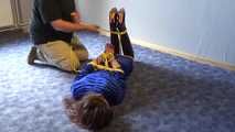 Her first hogtie