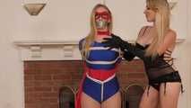 Freedom Woman Pt 2 - Superheroine TapeGagged in Ropes - Riley Reyes