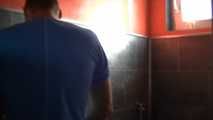 Blowjob in the mens restroom
