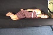 Video: Hot Teenager Model Hogtied in her Street Clothes