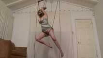 Barefoot Suspension Squirming in Silky Slip - Lorelei