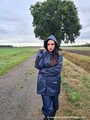 Our new model Miss Amira in a Regatta rain suit