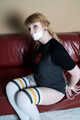 1057 Sweet in Tshirt and Socks hogtie