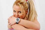 Farah wearing a Swatch Scuba watch