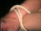 38 Yr OLD LESBIAN CASHIER TAPE & CLEAVE GAGGED, BALL-TIED, BLINDFOLDED, TRYING TO MAKE PHONE CALL (D43-1)