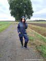 Our new model Miss Amira in a Regatta rain suit