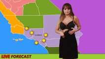 Embarrassed Weather Girl strips naked during Live Broadcast - Charlotte Cross
