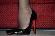 louboutin heels & pantyhose